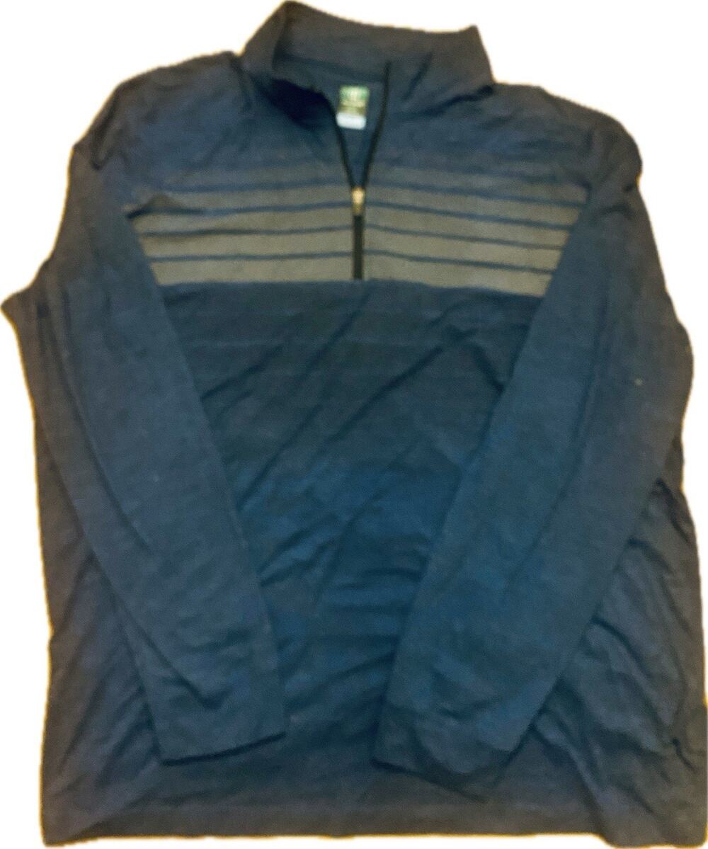 PGA Tour Shirt Mens XXL Coolplay Long Sleeve Mock Neck 1/4 Zip Athletic